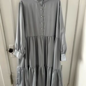 Dainty Jewells Classic Blue Long Sleeve Dress